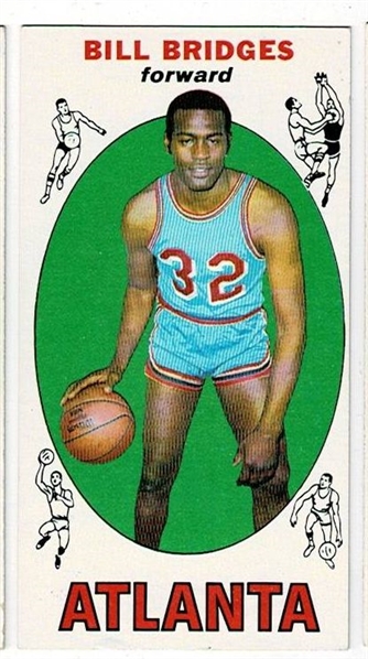 1969 Topps Basketball #86 Bill Bridges - Atlanta Hawks RC